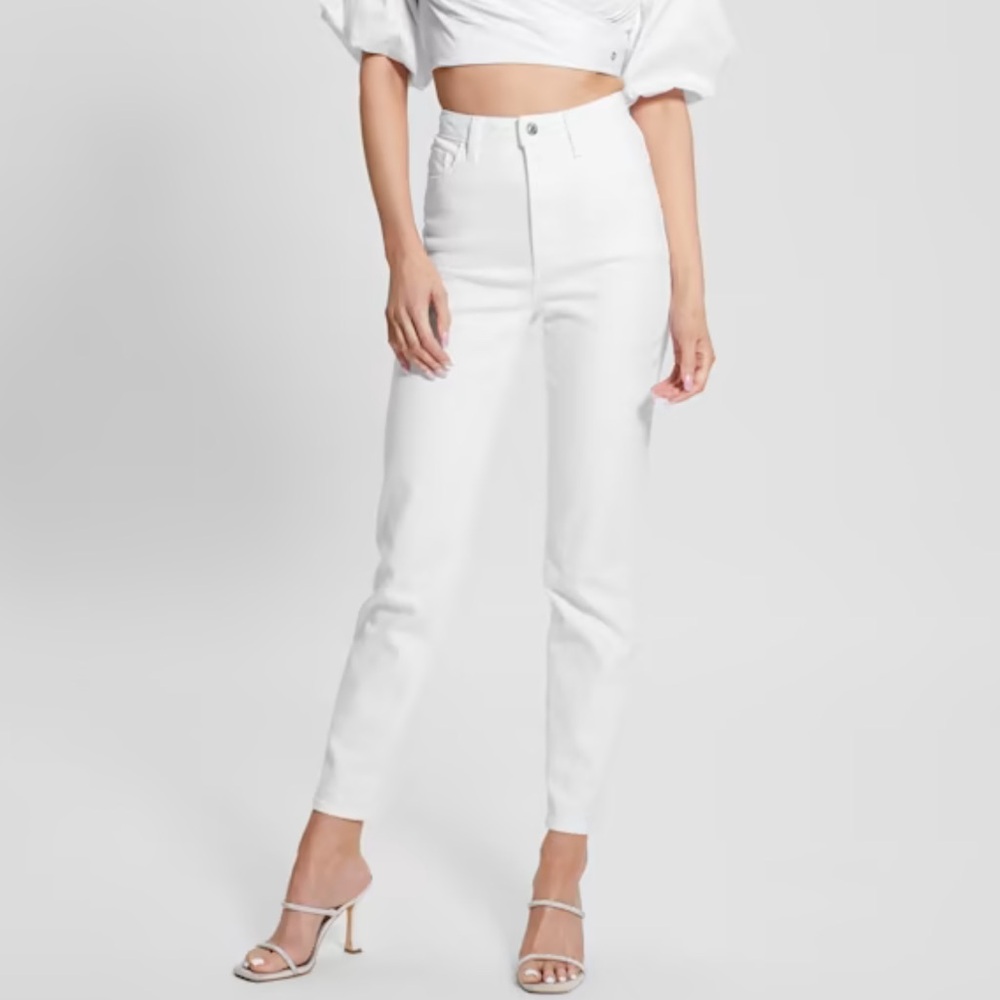 Guess Mom Jeans Size 24 White NWT